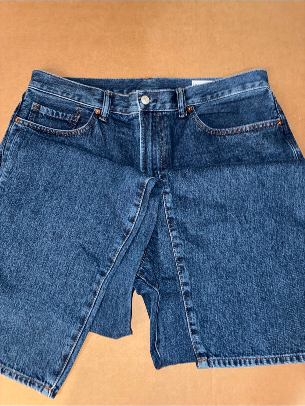 GAP Men's NWOT Baggy fit Dark Blue Jeans Size 34 waist 34 length